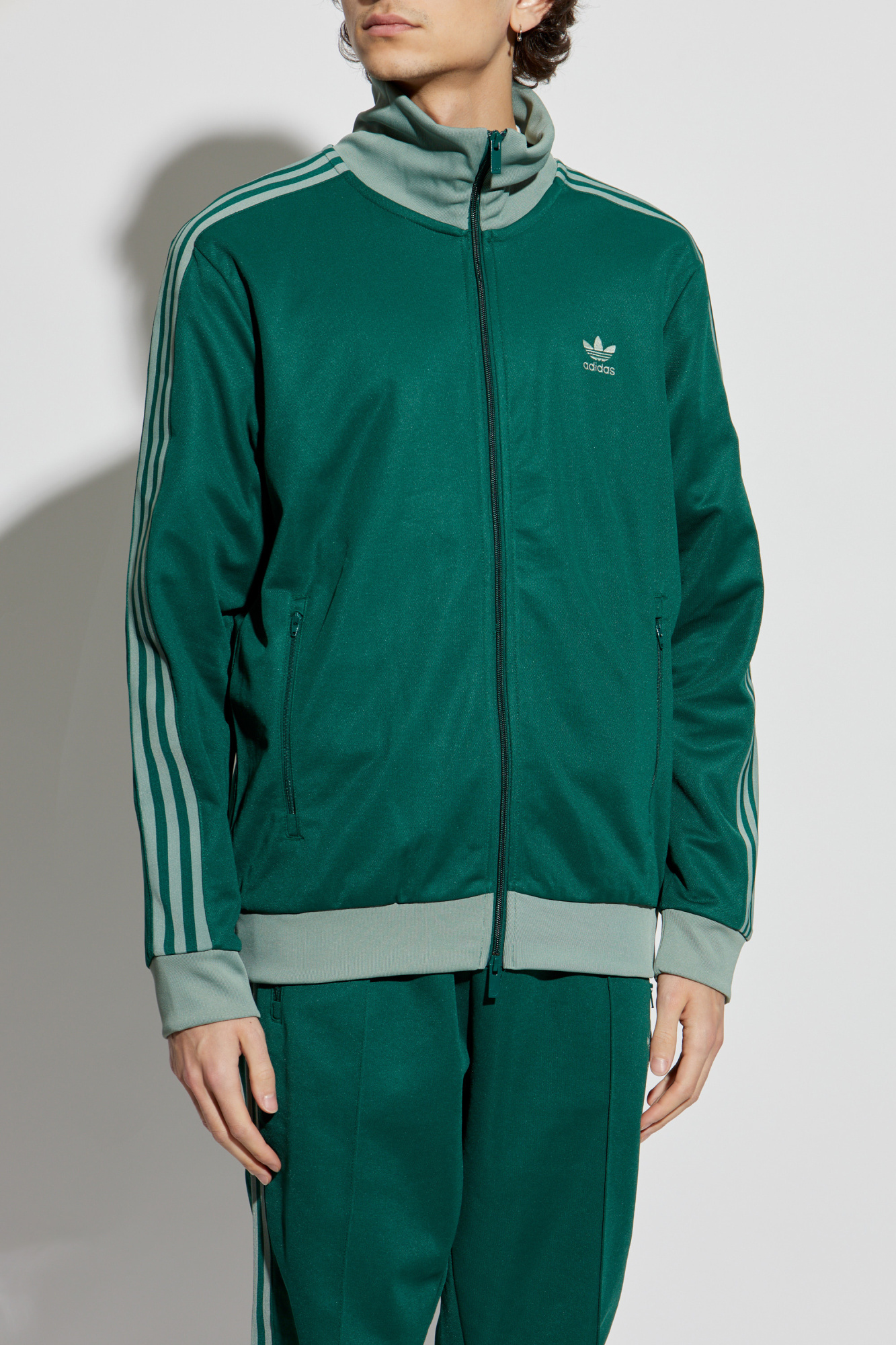 Zielony Bluza z logo ADIDAS Originals - Vitkac Polska